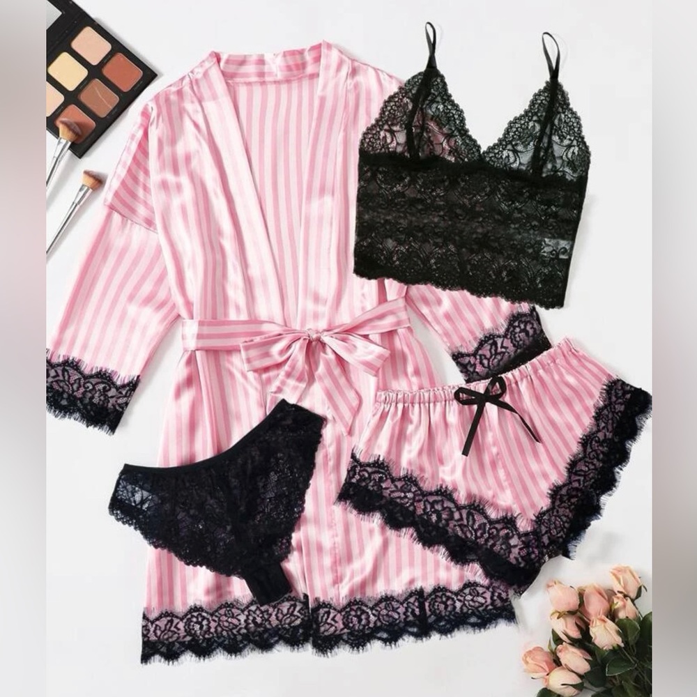 Night gown lingerie set